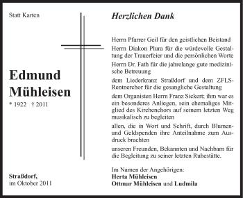 Traueranzeige von Edmund Mühleisen von Gmünder Tagespost