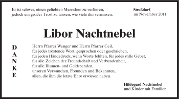 Traueranzeige von Libor Nachtnebel von Gmünder Tagespost