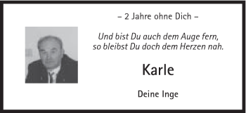 Traueranzeige von Karl Wälder von Schwäbische Post