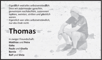 Traueranzeige von Thomas Wörle von Schwäbische Post