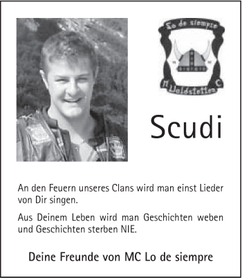Traueranzeige von Dominic Scuderi von Gmünder Tagespost