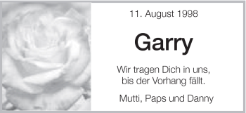 Traueranzeige von Gerry Dörr von Schwäbische Post