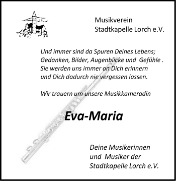 Traueranzeige von Eva-Maria  von Gmünder Tagespost