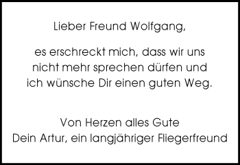 Traueranzeige von Wolfgang  von Gmünder Tagespost