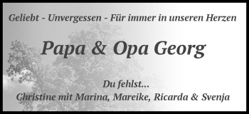 Traueranzeige von Georg  von Gmünder Tagespost
