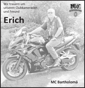 Traueranzeige von Erich  von Gmünder Tagespost