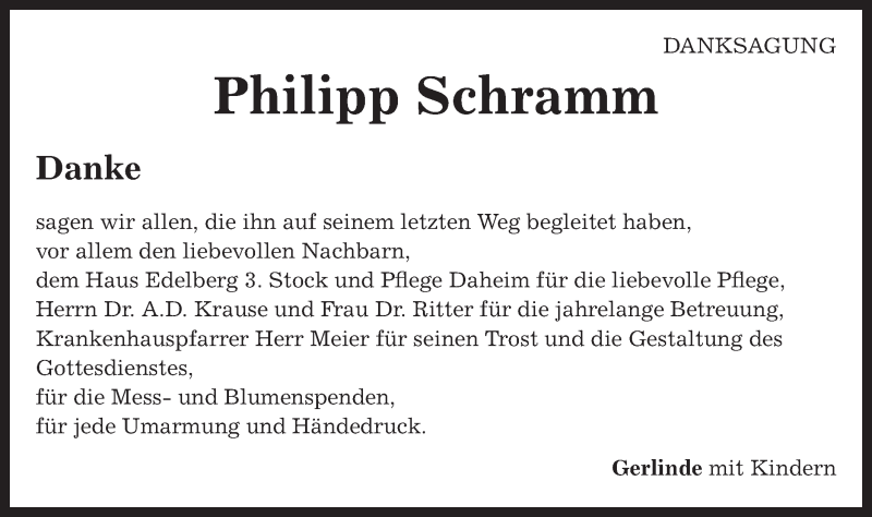  Traueranzeige für Philipp Schramm vom 19.12.2015 aus Gmünder Tagespost