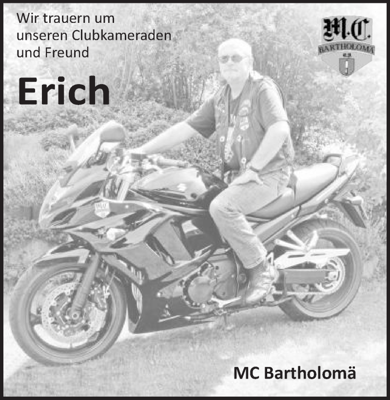  Traueranzeige für Erich  vom 12.12.2015 aus Gmünder Tagespost