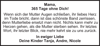 Traueranzeige von Iris Emmerich von Schwäbische Post
