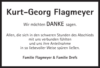 Traueranzeige von Kurt-Georg Flagmeyer von Gmünder Tagespost