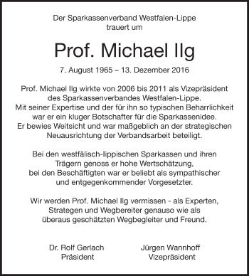 Traueranzeige von Michael Ilg von Schwäbische Post