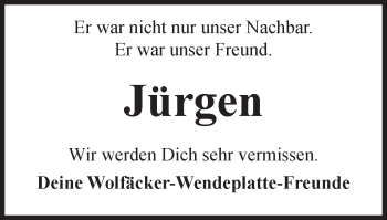 Traueranzeige von Jürgen Löhn von Gmünder Tagespost