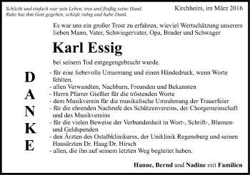Traueranzeige von Karl Essig von Schwäbische Post