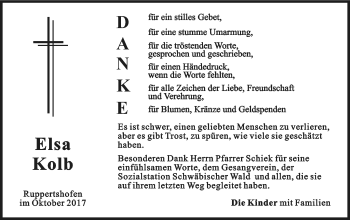 Traueranzeige von Elsa Kolb von Gmünder Tagespost