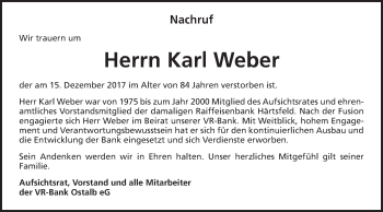 Traueranzeige von Sabine Weber von Schwäbische Post