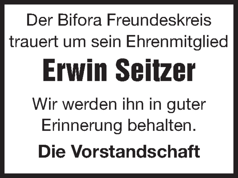  Traueranzeige für Erwin Seitzer vom 04.03.2017 aus Gmünder Tagespost