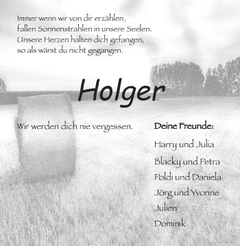 Traueranzeige von Holger Drechsler von Schwäbische Post