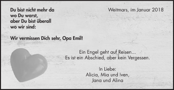 Traueranzeige von Emil Retter von Gmünder Tagespost