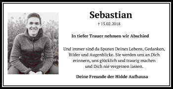 Traueranzeige von Sebastian Kaufmann von Schwäbische Post