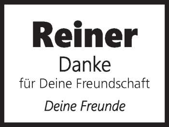 Traueranzeige von Reiner Dreßler von Gmünder Tagespost