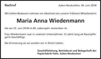 Traueranzeige von Hermann Hönle von Schwäbische Post