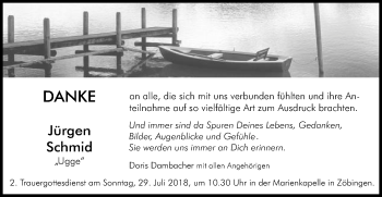 Traueranzeige von Jürgen Schmid von Schwäbische Post