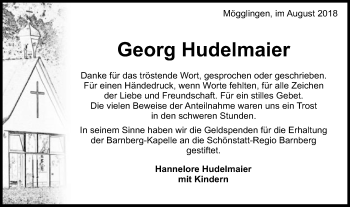 Traueranzeige von Georg Hudelmaier von Schwäbische Post