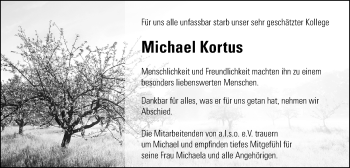 Traueranzeige von Michael Kortus von Gmünder Tagespost