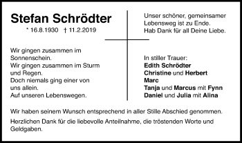 Traueranzeige von Stefan Schrödter von Gmünder Tagespost