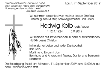 Traueranzeige von Karl Kolb von Gmünder Tagespost