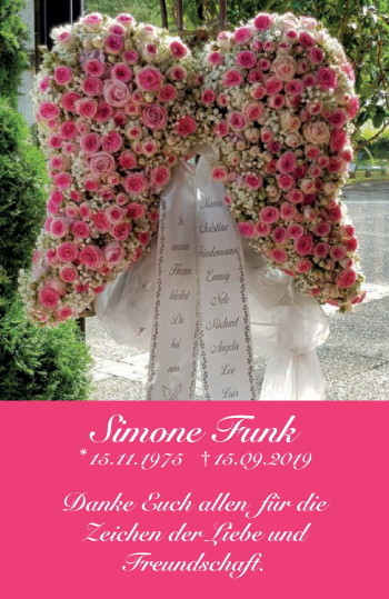 Traueranzeige von Simone Funk von Schwäbische Post