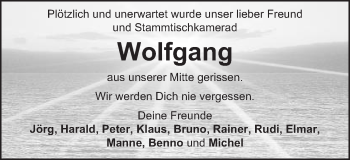 Traueranzeige von Wolfgang  von Schwäbische Post