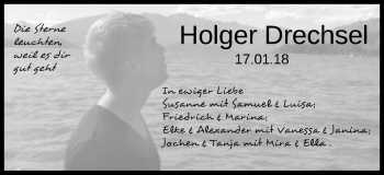 Traueranzeige von Holger Drechsel von Schwäbische Post