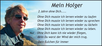 Traueranzeige von Mein Holger von Schwäbische Post