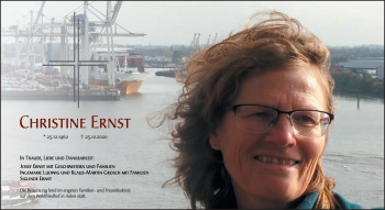 Traueranzeige von Christine Ernst von Schwäbische Post