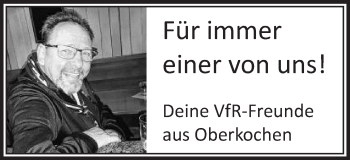 Traueranzeige von Einer von uns  von Schwäbische Post