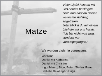 Traueranzeige von Matthias Neher von Schwäbische Post