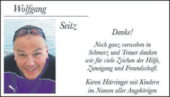 Traueranzeige von Wolfgang Seitz von Amtsblatt_Oko