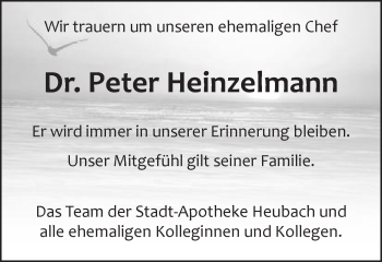 Traueranzeige von Peter Heinzelmann von Gmünder Tagespost