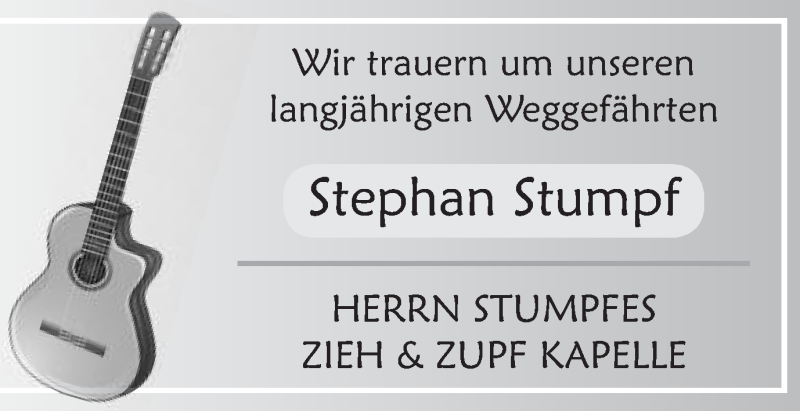  Traueranzeige für Stephan Stumpf vom 06.05.2021 aus Schwäbische Post