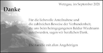 Traueranzeige von Danke  von Gmünder Tagespost