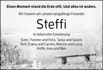 Traueranzeige von Steffi  von Schwäbische Post