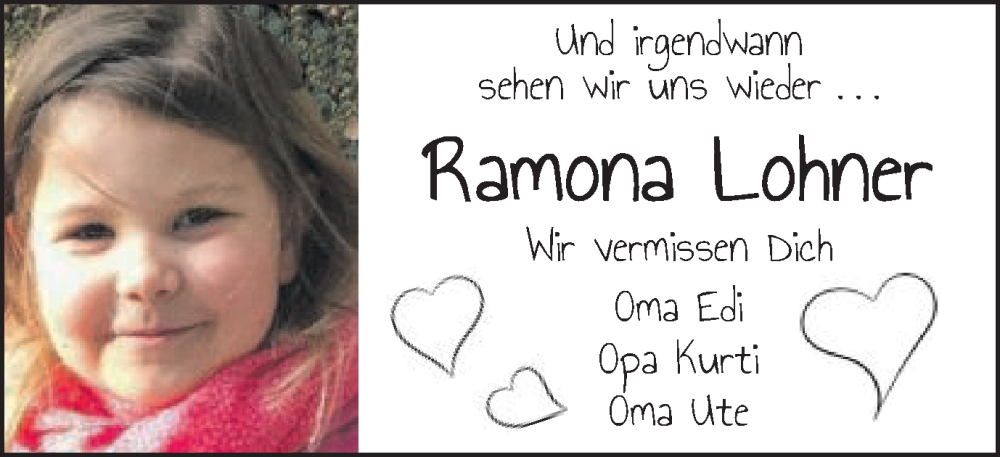  Traueranzeige für Ramona Lohner vom 16.08.2022 aus Schwäbische Post