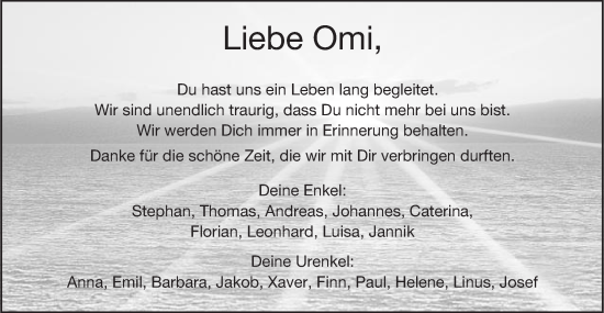 Traueranzeige von In Gedenken  von Schwäbische Post
