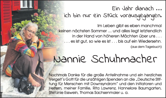 Traueranzeige von Christine Schuhmacher von Gmünder Tagespost