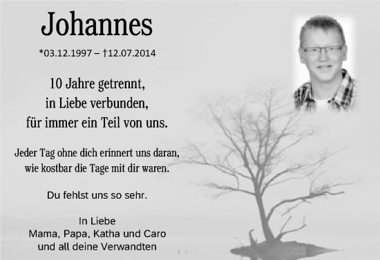 Traueranzeige von Johannes Feifel von Gmünder Tagespost
