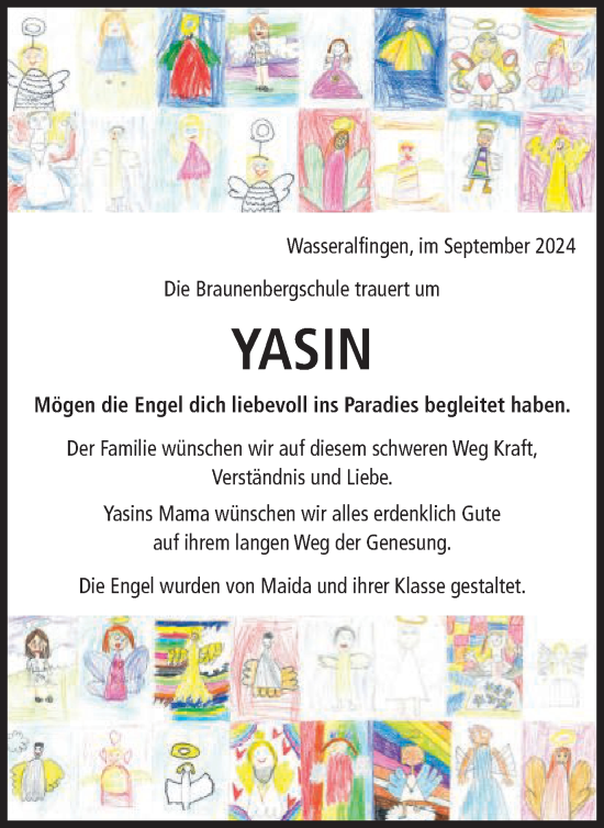 Traueranzeige von Yasin  von Schwäbische Post